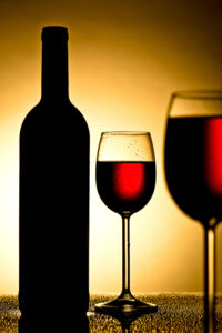 Weubgläser im Gegenlicht